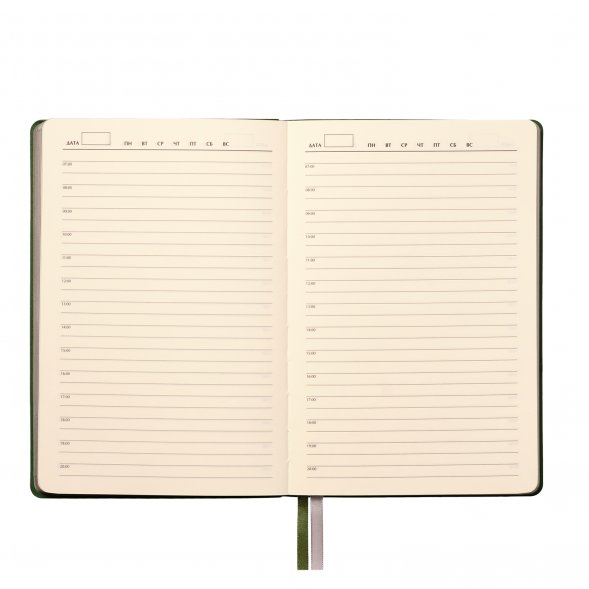 Ежедневник Tweed недатированный, зеленый 