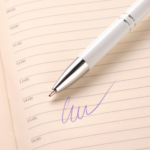 Шариковая ручка Portobello PROMO, белая 