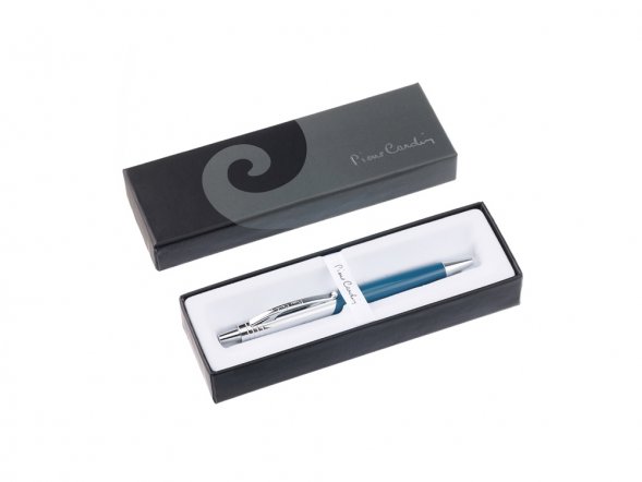 Ручка шариковая Pierre Cardin EASY. Цвет - серо-голубой. Упаковка Е-2 