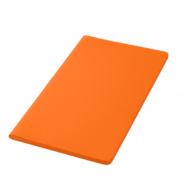 Блокнот Alpha slim, оранжевый 