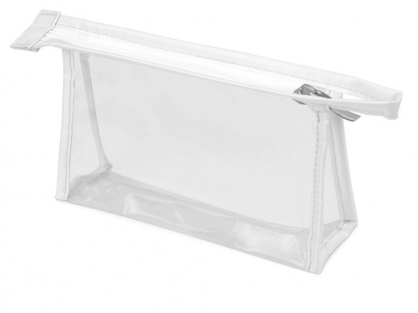 Прозрачная пластиковая косметичка Lucy, белый/прозрачный 