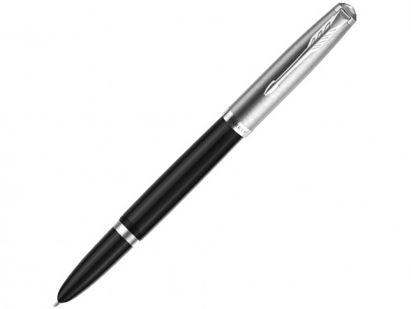 Перьевая ручка Parker 51 CORE BLACK CT, перо: F, цвет чернил: black, в подарочной упаковке. 