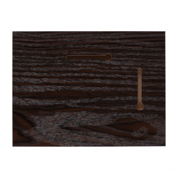 Плакетка Plaque, малая, венге с золотистой пластиной 