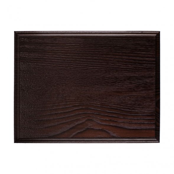 Плакетка Plaque, малая, венге с золотистой пластиной 