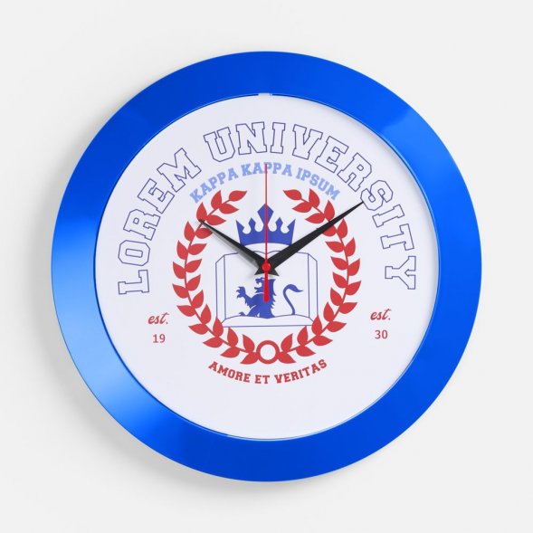 Часы настенные Vivid Large, синие 