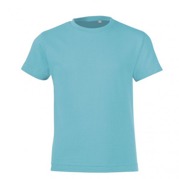 Футболка детская Regent Fit Kids, бирюзовая 