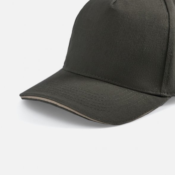 Бейсболка Long Beach, хаки с бежевым 