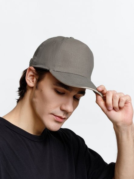 Бейсболка Long Beach, хаки с бежевым 