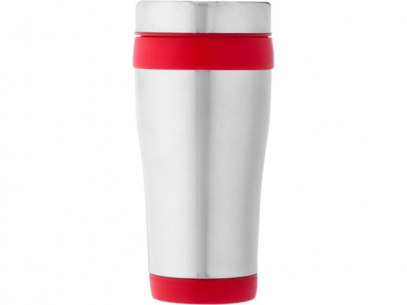 Термостакан Elwood c изоляцией, серебристый/красный 
