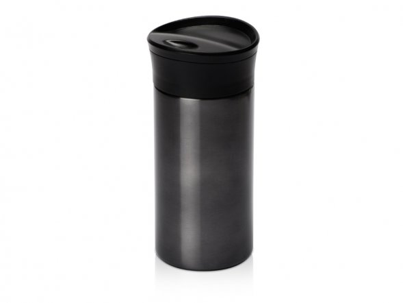 Вакуумная термокружка с кнопкой Upgrade, Waterline, матовая сталь 