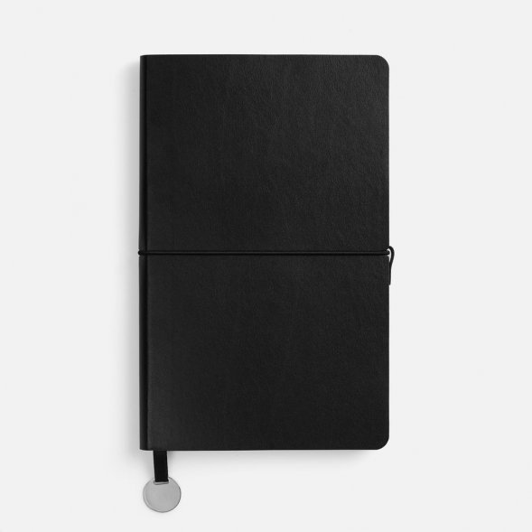 Ежедневник Waltz, недатированный, черный 
