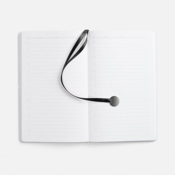 Ежедневник Waltz, недатированный, черный 