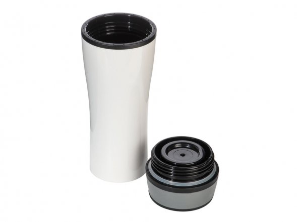 Термокружка с крышкой 360 градусов Track, 400 мл, белый 