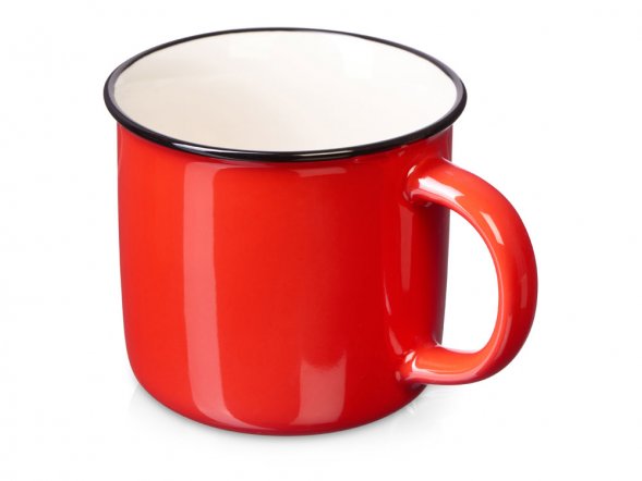 Кружка с каймой Countryside M, красный 410ml 