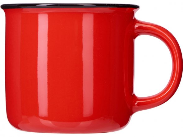 Кружка с каймой Countryside M, красный 410ml 