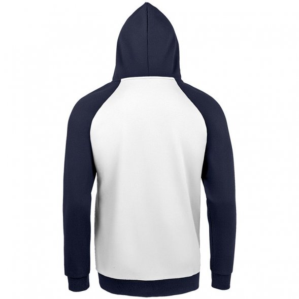 Толстовка унисекс Seattle, белая с темно-синим 