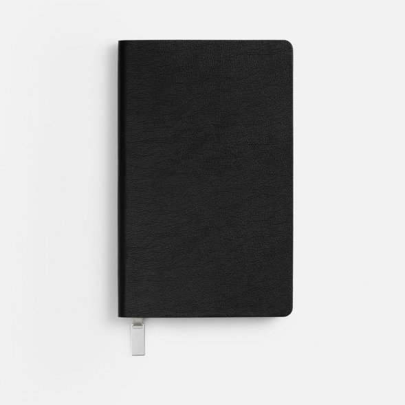 Ежедневник Petrus, недатированный, черный с серебром 