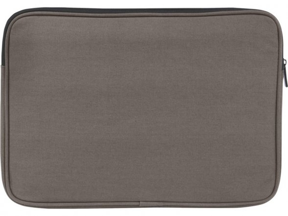 Чехол для 14-дюймового ноутбука Joey объемом 2 л из брезента, переработанного по стандарту GRS, серый 