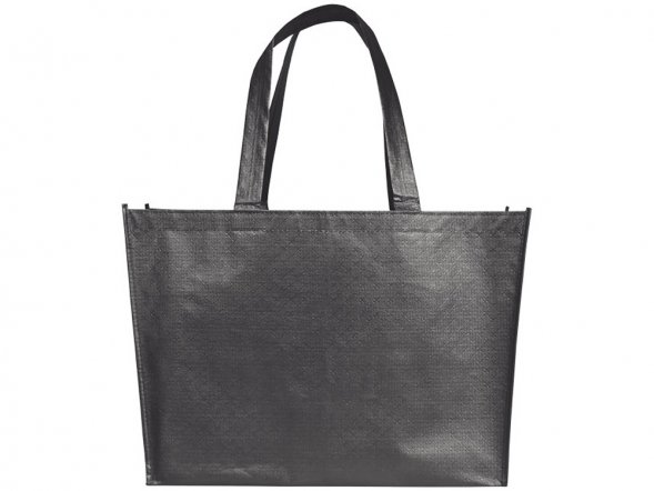 Ламинированная сумка-шоппер Alloy, стальной серый 