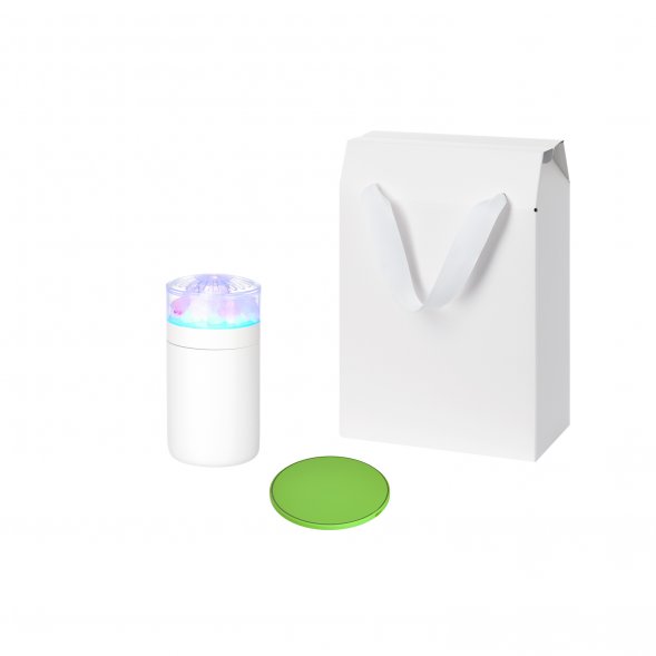 Подарочный набор Crystal, Auris, салатовый (увлажнитель воздуха, зарядное устройство) 