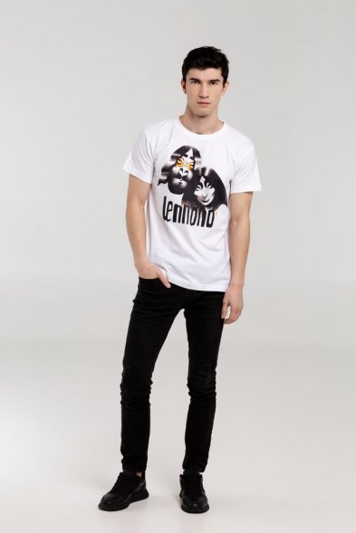 Футболка «Меламед. John Lennon, Yoko Ono», белая 