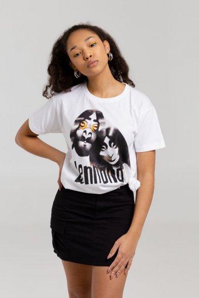 Футболка «Меламед. John Lennon, Yoko Ono», белая 