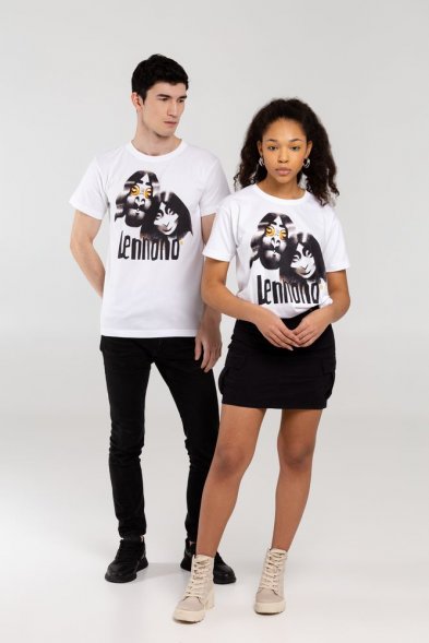 Футболка «Меламед. John Lennon, Yoko Ono», белая 