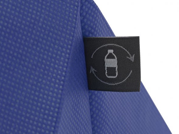 Сумка Reviver с донной складкой из нетканого переработанного материала RPET, синий 