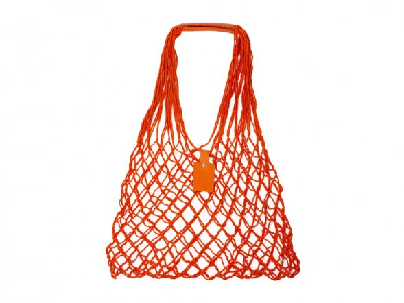 Авоська Dream L наплечная 25 литров с кожаными ручками, оранжевый (5) 