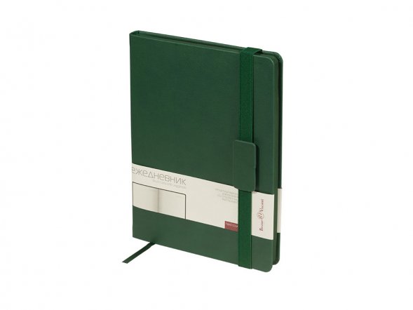 Ежедневник В5 недатированный Leggenda, зеленый 