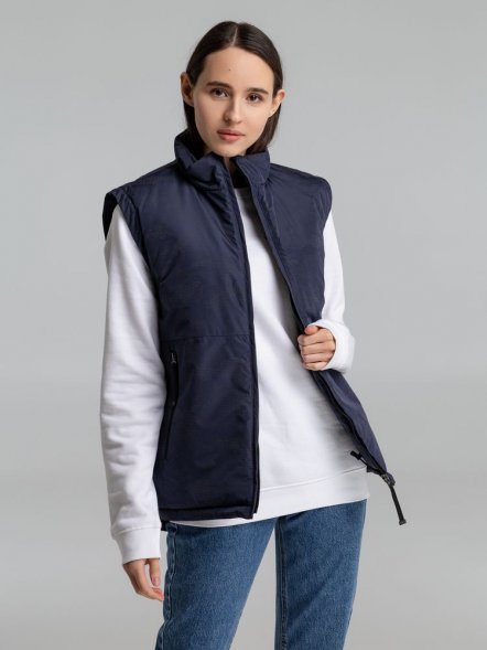 Жилет светоотражающий Lattvind, темно-синий 