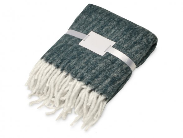 Плед Warmy с шерстью, темно-синий 