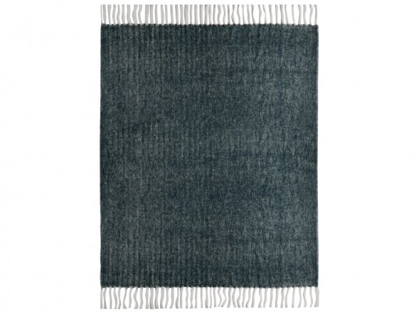 Плед Warmy с шерстью, темно-синий 