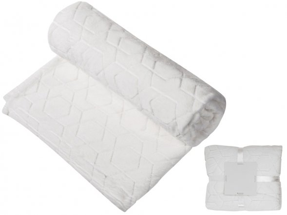 Светящийся в темноте плед Lattice белый 