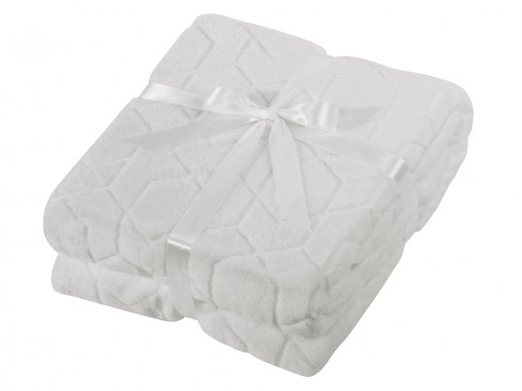 Светящийся в темноте плед Lattice белый 