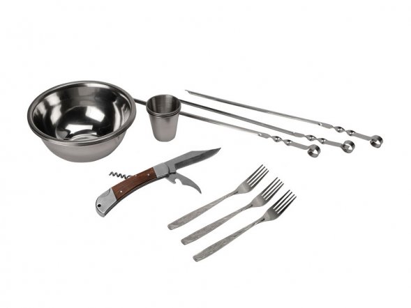 Набор Подарочный с многофункциональным ножом, темно-коричневый/бордовый 