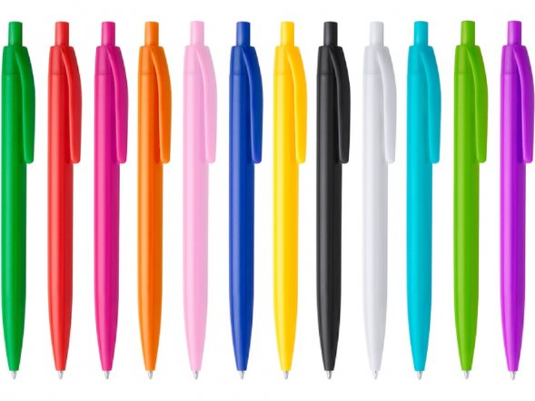 Ручка пластиковая шариковая STIX, черные чернила, королевский синий 