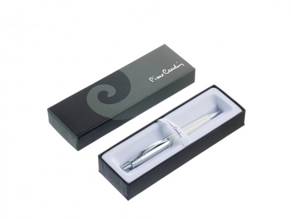 Ручка шариковая Pierre Cardin EASY. Цвет - белый. Упаковка Е-2 