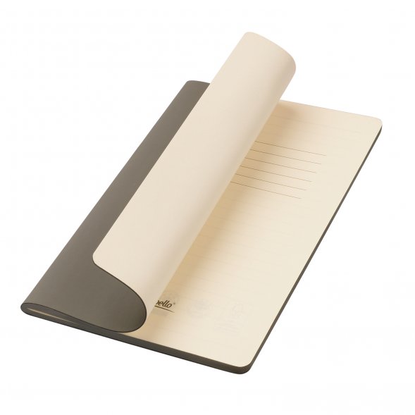 Блокнот Alpha slim, серый 