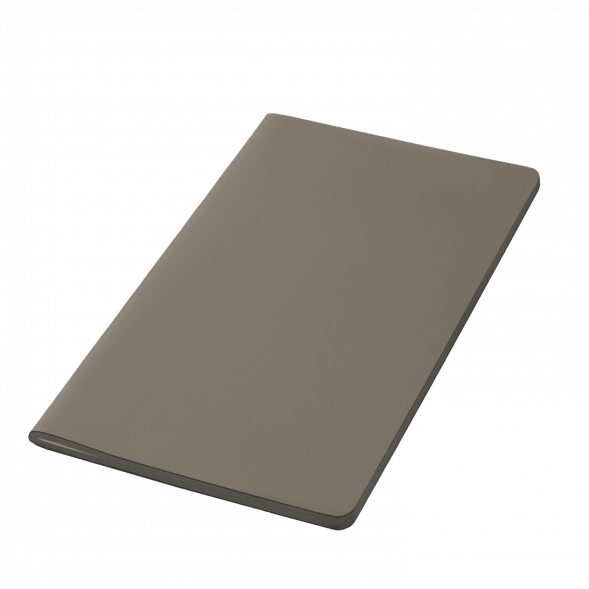 Блокнот Alpha slim, серый 