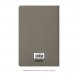 Блокнот Alpha slim, серый 
