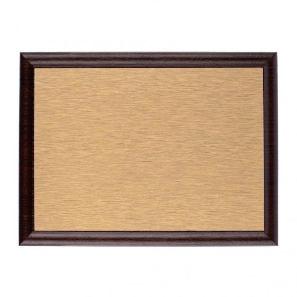 Плакетка Plaque, малая, вишня с золотистой пластиной 