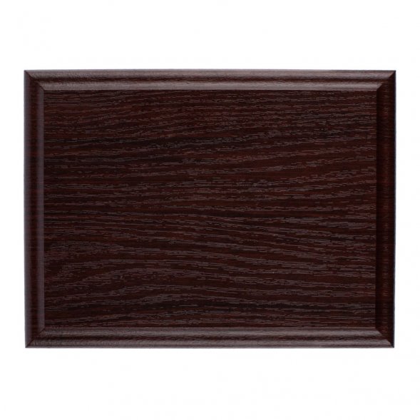 Плакетка Plaque, малая, вишня с золотистой пластиной 