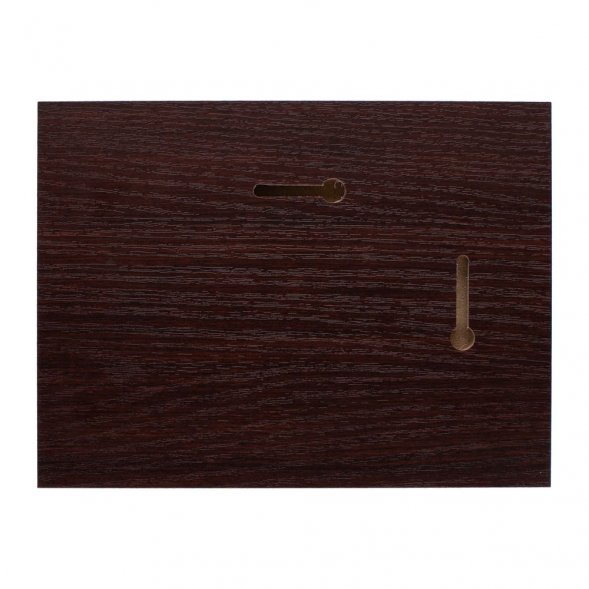 Плакетка Plaque, малая, вишня с золотистой пластиной 