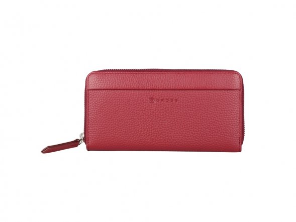 Кошелёк Cross Colors Burgundy, кожа наппа, фактурная, цвет бордовый 