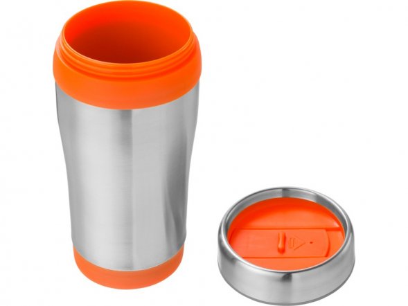 Термостакан Elwood c изоляцией, серебристый/оранжевый 