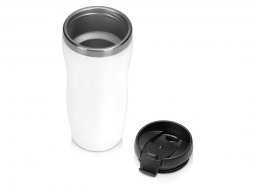 Термокружка Mony Steel 350 мл, soft touch, белый