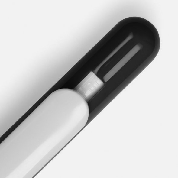 Ручка шариковая Swiper, черная с белым 