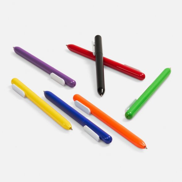 Ручка шариковая Swiper, черная с белым 