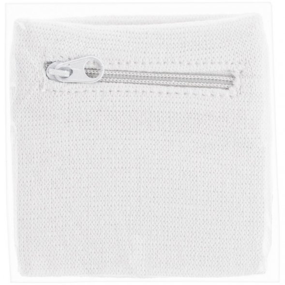 Напульсник с карманом Fiksu, белый 